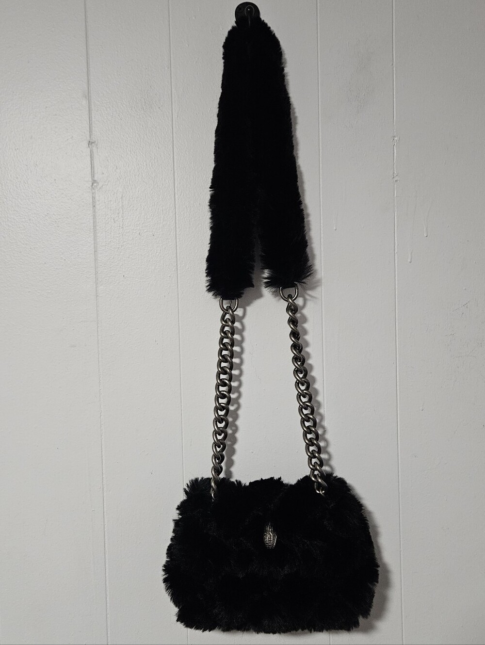 NWOT Kurt Geiger London Kensington Faux Fur Crossbody Bag